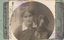 Passport photo with dog