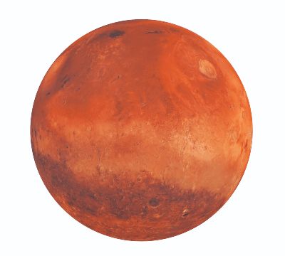 Planet Mars Isolated 
