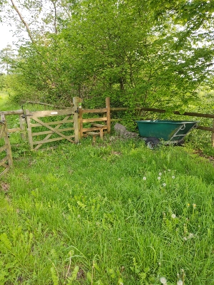 1. The stile by the green barrow