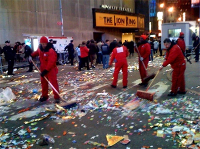 Sweeping up in Times Square after New Year's Eve.jpg