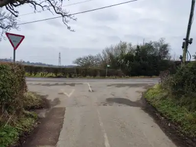9. Turn right at this T-junction