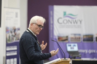 Presenter at a Shared Prosperity Fund seminar