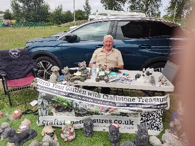 Caia Park Environmental Fair exhibitor Brian Hurst of Craftstone Treasures