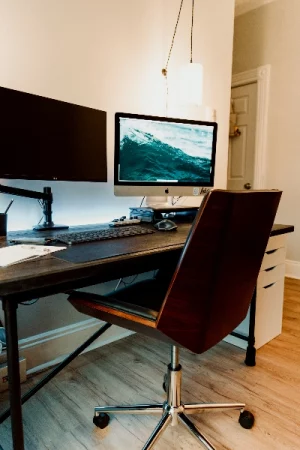 Office desk and chair