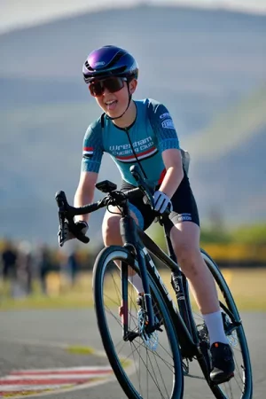 Ethan Said on his road bike