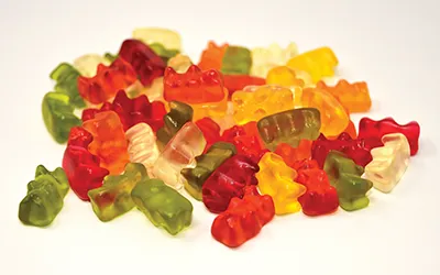 A pile of gummy bears