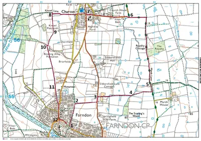 Map with Photo Markers - Discovering Churton and the North of Farndon