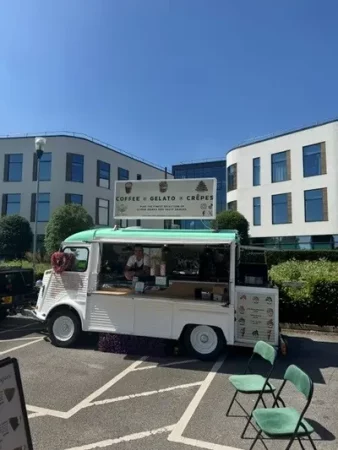 Ice-cream van at Moneypenny -