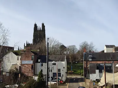 A view of St Giles' church in Wrexham - Wrexham BID Delivers a Cleaner, Safer City Centre