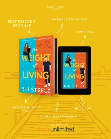 Front cover of The Weight of Living by Rhi Steele - Wrexham Teacher Rhi Steele Publishes Debut Novel