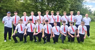 Before the game - Wrexham Schoolboys U15s Crowned National Champions