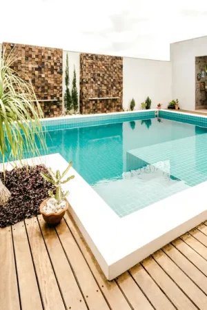 A green potted plant beside a magnificent domestic swimming pool - Keeping Your Home Healthy: The Importance of Pool Maintenance