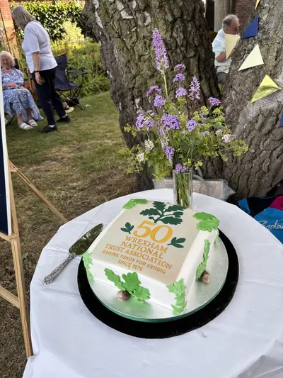 The WNTA 50th anniversary cake – Wrexham National Trust Association Celebrates 50 Years Supporting Erddig