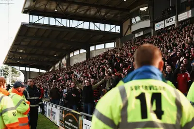 Fans celebrating in the stands at the STōK Cae Ras – Wrecsam2029: Inside Wrexham’s Bid to Become UK City of Culture