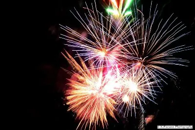 Colourful fireworks bursting in the night sky on Bonfire Night in Wrexham – Bonfire Night in Wrexham 2026: Where to Watch the Fireworks
